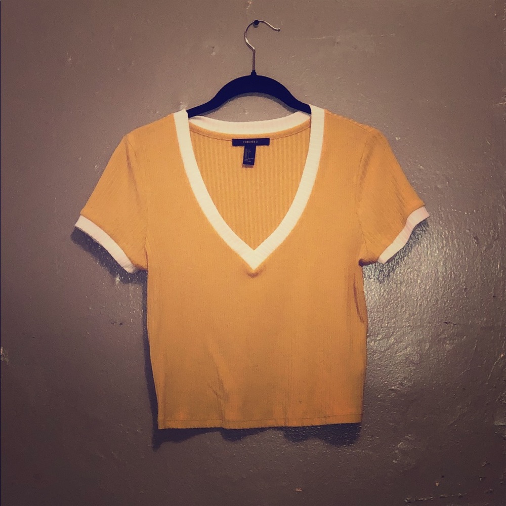 Yellow Crop Top